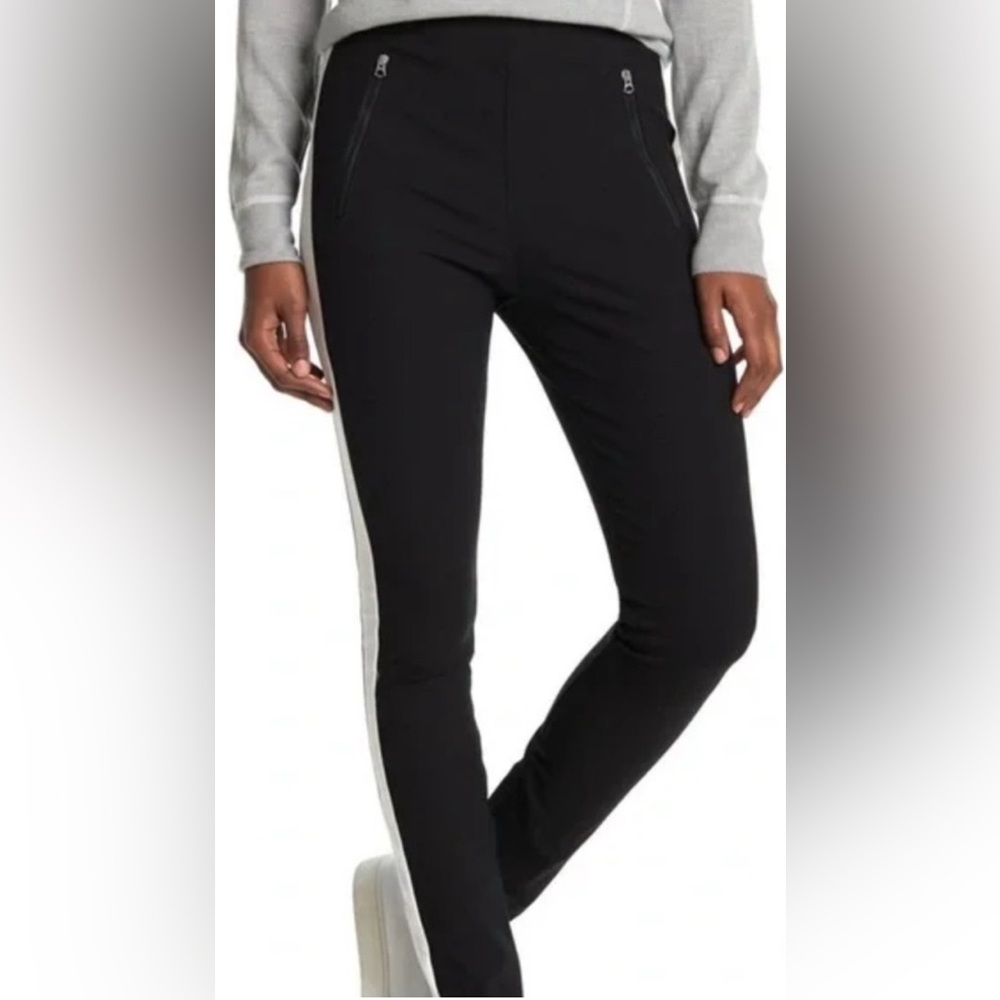 Rag & Bone Black Joggers with White Stripe